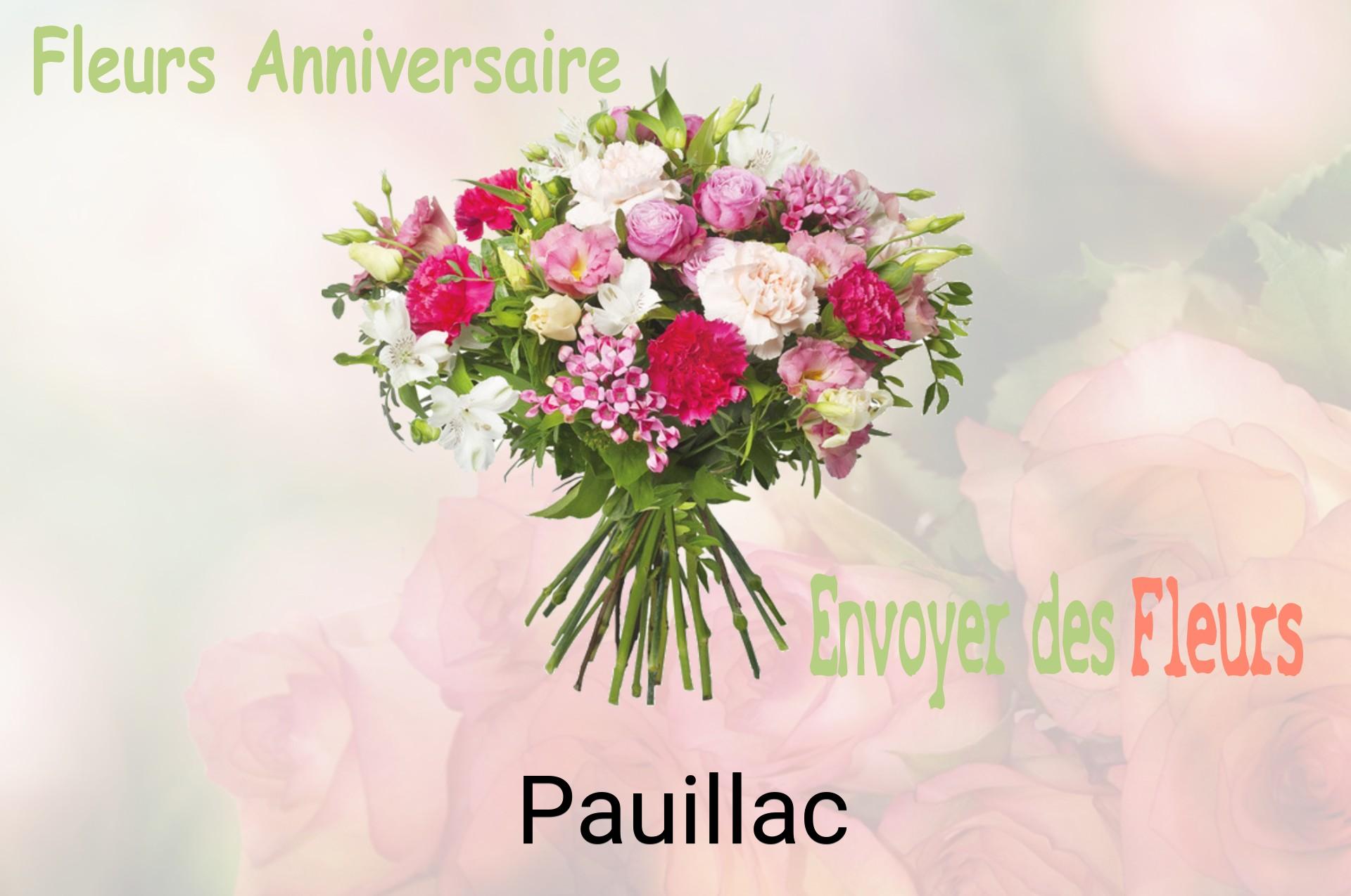 Bouquet de fleurs d’anniversaire livré à Pauillac